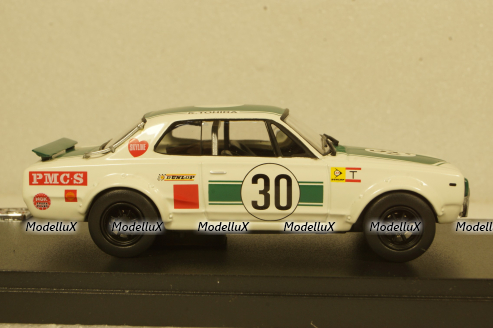 Nissan Skyline GT-R Racing #30, white/green,  kyo3026B, Kyosho 1:43