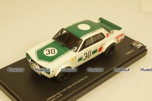 Nissan Skyline GT-R Racing #30, white/green,  kyo3026B, Kyosho 1:43