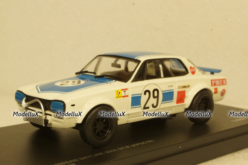 Nissan Skyline GT-R  #29, white/blue 2000, kyo3026A, Kyosho 1:43