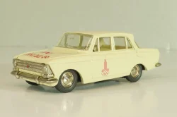 Москвич-408 А1, слоновая кость, Сентябрь 1979г., Олимпиада 80, капот 2 зажима, Тантал/Радон 1:43 Новая