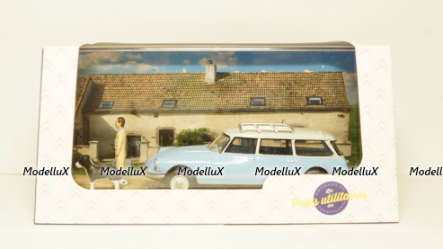 Citroen ID 19 Break vet lightblue/creme, Atlas 1:43
