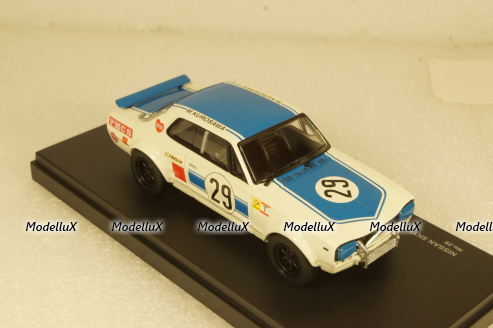 Nissan Skyline GT-R  #29, white/blue 2000, kyo3026A, Kyosho 1:43