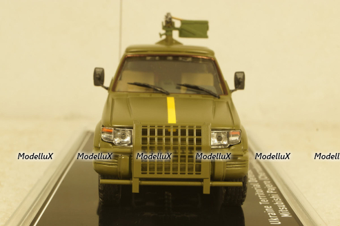 Mitsubishi Pajero 2 Ukraine Territorial Forces Gun Truck (Chernobaevka 2022), TruckTyr 1:43