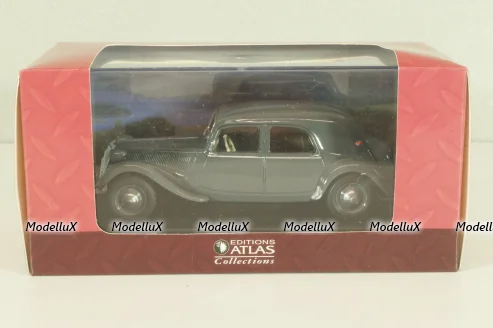 Citroen Traction 15 Six 1938, grey, 2147102, Atlas 1:43