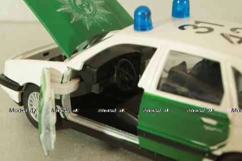 Volkswagen Passat (B3) Polizei 1988, white/green, 1015POL, Schabak 1:43
