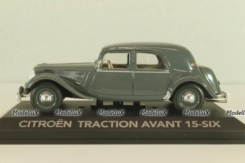 Citroen Traction 15 Six 1938, grey, 2147102, Atlas 1:43