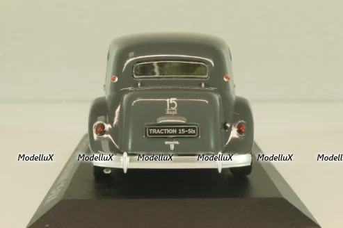 Citroen Traction 15 Six 1938, grey, 2147102, Atlas 1:43