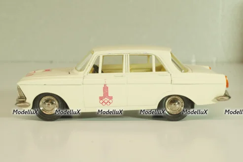 Москвич-412 А2, белый, Февраль 1980г., Олимпиада 80, Тантал/Радон 1:43