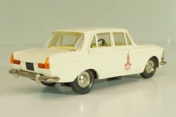 Москвич-412 А2, белый, Февраль 1980г., Олимпиада 80, Тантал/Радон 1:43