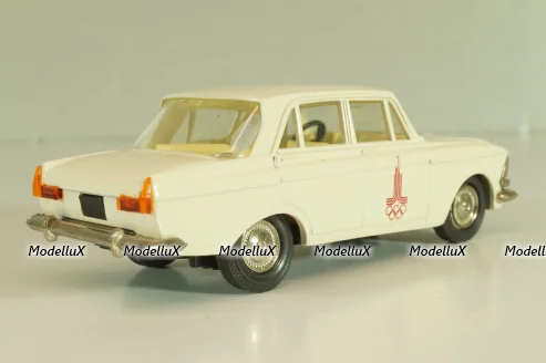 Москвич-412 А2, белый, Февраль 1980г., Олимпиада 80, Тантал/Радон 1:43