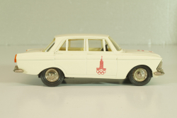 Москвич-412 А2, белый, Февраль 1980г., Олимпиада 80, Тантал/Радон 1:43