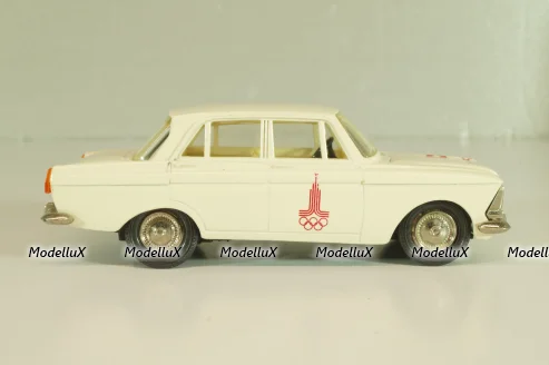 Москвич-412 А2, белый, Февраль 1980г., Олимпиада 80, Тантал/Радон 1:43