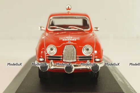 SAAB 95 Station wagon #53 Rally Monte Carlo 1961, E.Carlsson/K.Svensson, red, 3575016, Atlas 1:43