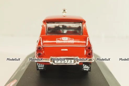 SAAB 95 Station wagon #53 Rally Monte Carlo 1961, E.Carlsson/K.Svensson, red, 3575016, Atlas 1:43