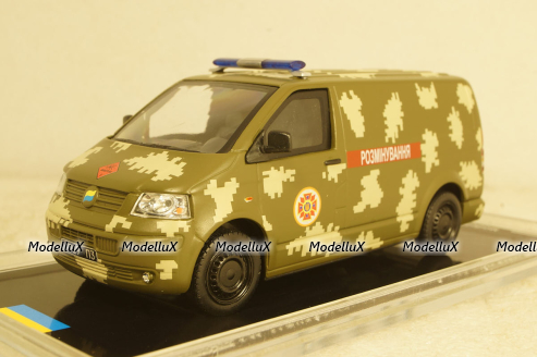 Volkswagen Transporter 5 "Demining" VSU (Kiev 2022), TruckTyr 1:43