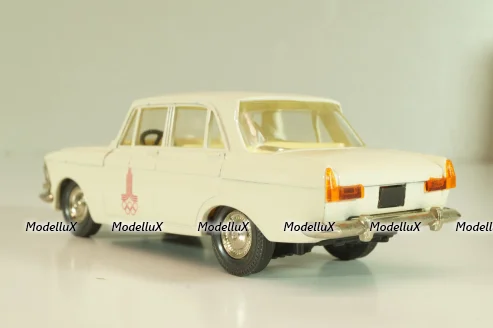 Москвич-412 А2, белый, Февраль 1980г., Олимпиада 80, Тантал/Радон 1:43