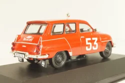 SAAB 95 Station wagon #53 Rally Monte Carlo 1961, E.Carlsson/K.Svensson, red, 3575016, Atlas 1:43