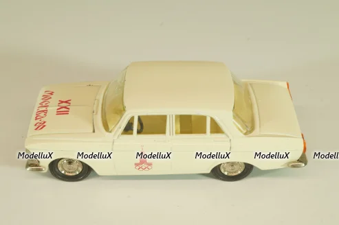 Москвич-412 А2, белый, Февраль 1980г., Олимпиада 80, Тантал/Радон 1:43