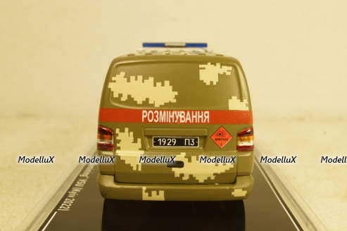 Volkswagen Transporter 5 "Demining" VSU (Kiev 2022), TruckTyr 1:43