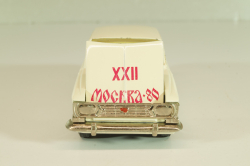 Москвич-412 А2, белый, Февраль 1980г., Олимпиада 80, Тантал/Радон 1:43
