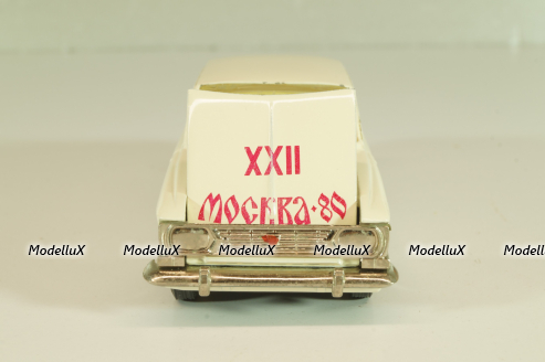 Москвич-412 А2, белый, Февраль 1980г., Олимпиада 80, Тантал/Радон 1:43