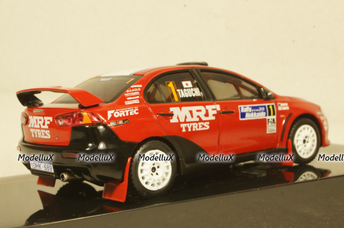 Mitsubishi Lancer Evo X Rally Hokkaido #1 Taguchi, red/white 2010, KB1046, IXO 1:43