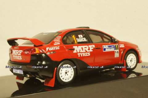 Mitsubishi Lancer Evo X Rally Hokkaido #1 Taguchi, red/white 2010, KB1046, IXO 1:43