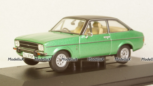 Ford Escort MkII 1.3 Ghia met.green/mattblack, Vanguards 1:43