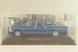 Mercedes-Benz 240 D (W115) Limousine 1973, blue, MBOMS059, Mercedes-Benz-Offizielle Modell-Sammlung #59, Altaya 1:43