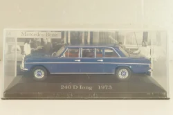 Mercedes-Benz 240 D (W115) Limousine 1973, blue, MBOMS059, Mercedes-Benz-Offizielle Modell-Sammlung #59, Altaya 1:43