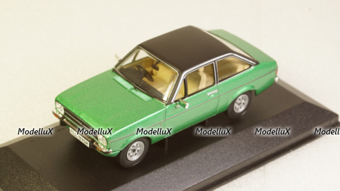 Ford Escort MkII 1.3 Ghia met.green/mattblack, Vanguards 1:43