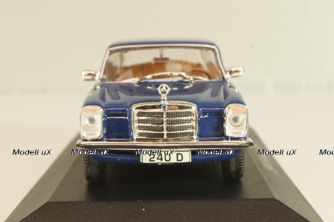 Mercedes-Benz 240 D (W115) Limousine 1973, blue, MBOMS059, Mercedes-Benz-Offizielle Modell-Sammlung #59, Altaya 1:43