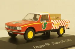 Peugeot 504 Pick Up Pumper Nic 1982 red/white, Altaya 1:43