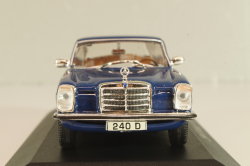 Mercedes-Benz 240 D (W115) Limousine 1973, blue, MBOMS059, Mercedes-Benz-Offizielle Modell-Sammlung #59, Altaya 1:43