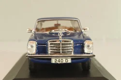 Mercedes-Benz 240 D (W115) Limousine 1973, blue, MBOMS059, Mercedes-Benz-Offizielle Modell-Sammlung #59, Altaya 1:43