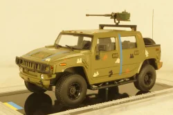 Hummer H2 SUT Ukraine Territorial Forces Gun Truck (Odessa 2022), TruckTyr 1:43