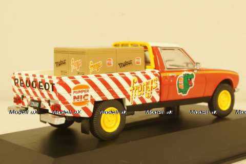 Peugeot 504 Pick Up Pumper Nic 1982 red/white, Altaya 1:43