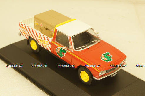 Peugeot 504 Pick Up Pumper Nic 1982 red/white, Altaya 1:43