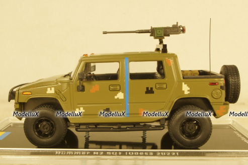 Hummer H2 SUT Ukraine Territorial Forces Gun Truck (Odessa 2022), TruckTyr 1:43