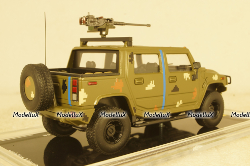 Hummer H2 SUT Ukraine Territorial Forces Gun Truck (Odessa 2022), TruckTyr 1:43