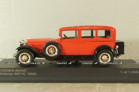 Mercedes-Benz Nurburg 460 N Pullman-Limousine (W08) 1929, red, WB289, WhiteBox 1:43 