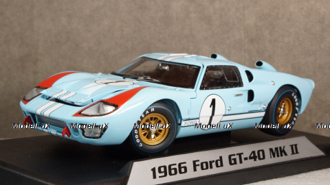 Ford GT40 MK II #1 2nd 24h LeMans 1966 Miles, Hulme, Shelby Collectibles 1:18
