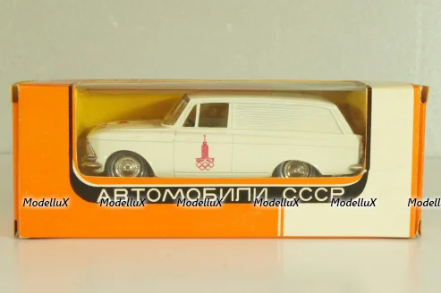 Москвич-433 А5, белый, Сентябрь 1978г., Олимпиада 80, капот 3 зажима,Тантал/Радон 1:43 Новая