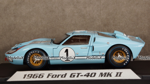 Ford GT40 MK II #1 2nd 24h LeMans 1966 Miles, Hulme, Shelby Collectibles 1:18
