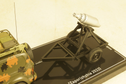 Toyota Land Cruiser 90 with Rocket Launcher trailer (Zaporizhzhia 2022), TruckTyr 1:43