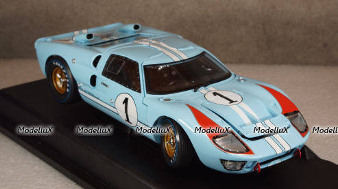 Ford GT40 MK II #1 2nd 24h LeMans 1966 Miles, Hulme, Shelby Collectibles 1:18