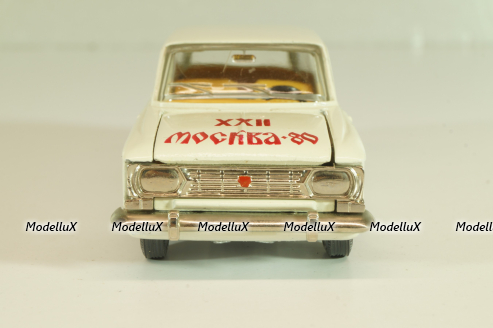 Москвич-433 А5, белый, Сентябрь 1978г., Олимпиада 80, капот 3 зажима,Тантал/Радон 1:43 Новая