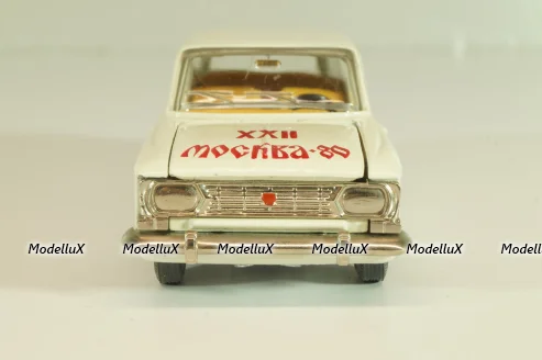 Москвич-433 А5, белый, Сентябрь 1978г., Олимпиада 80, капот 3 зажима,Тантал/Радон 1:43 Новая
