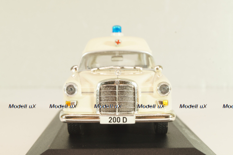 Mercedes-Benz 200 (W110) Binz, Ambulance 1965, MBOMS067, beige, Altaya, Mercedes-Benz Offizielle Modell Sammlung #67, 1:43