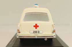 Mercedes-Benz 200 (W110) Binz, Ambulance 1965, MBOMS067, beige, Altaya, Mercedes-Benz Offizielle Modell Sammlung #67, 1:43